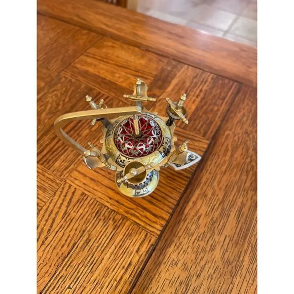 Vintage Toledo cocktail stand with 6 swords